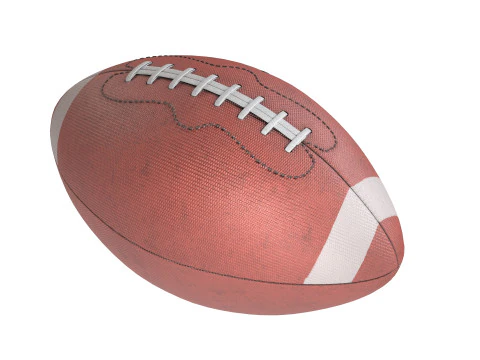 American football 3D Model