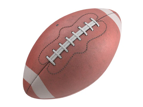 American football 3D Model