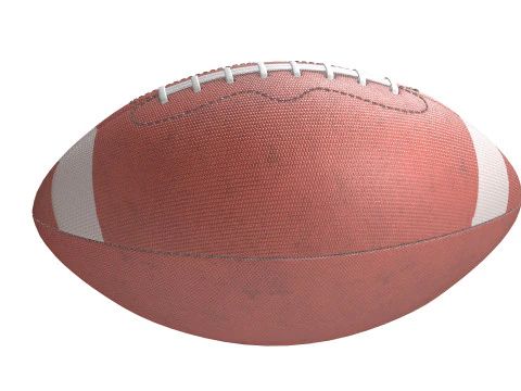 American football 3D Model