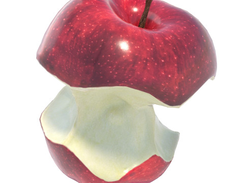 Ugryzione jabłko Model 3D