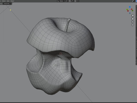 Яблоко укушено 3D Модель