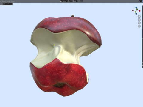 Яблоко укушено 3D Модель