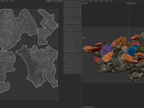 Roca del arrecife de coral 2 Modelo 3D