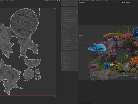 Roccia della barriera corallina 3 Modello 3D