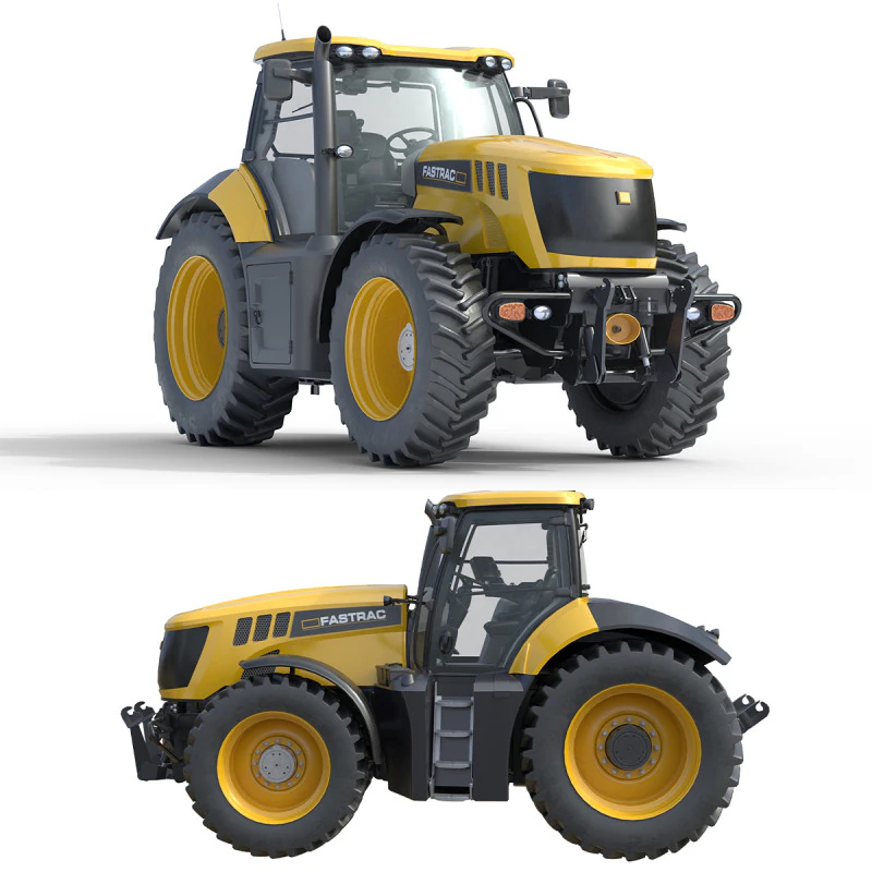 AT 502B Tractor Agricultural 3D Model .c4d .max .obj .3ds .fbx .stl .blend
