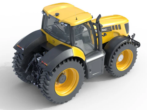 AT 502B Tractor Agricultural 3D Model