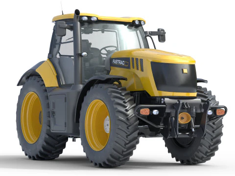 AT 502B Tractor Agricultural 3D Model