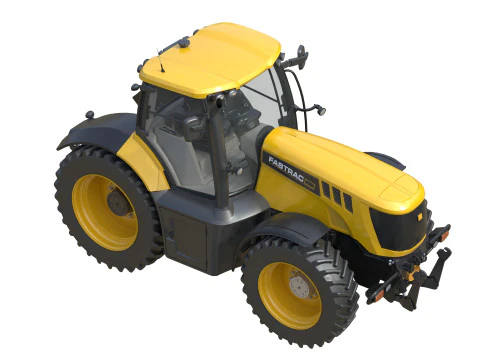 AT 502B Tractor Agricultural 3D Model