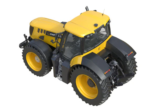 AT 502B Tractor Agricultural 3D Model