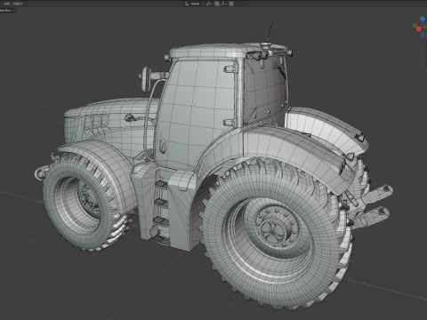 AT 502B Tracteur agricole Modèle 3D