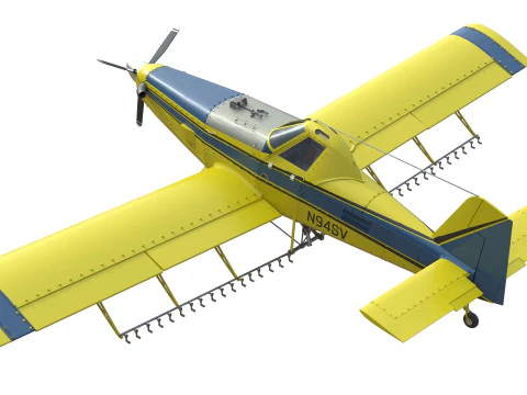 AT 502B Air Tractor Agricultural Aircraft 3D Model