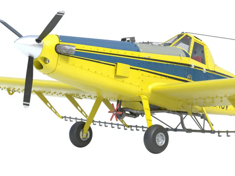 AT 502B Air Tractor Agricultural Aircraft 3D Model