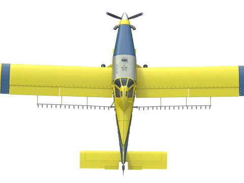 AT 502B Air Tractor Agricultural Aircraft 3D Model