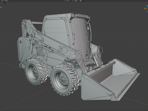 山猫转向装载机 S590 3D 模型