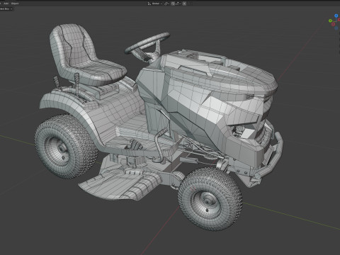 Cub Cadet 割草机 LX42 3D 模型