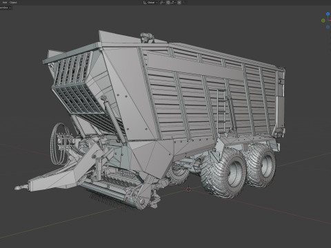 Fendt Tigo Trailer Modelo 3D