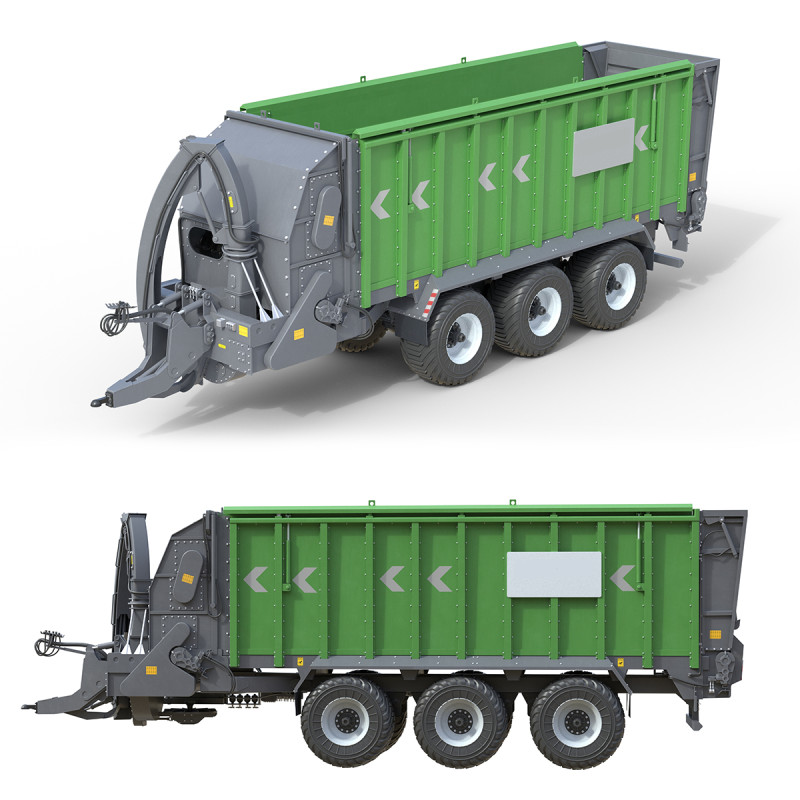 덤프 트레일러 SUW 5000 보유 3D 모델 .c4d .max .obj .3ds .fbx .stl .blend