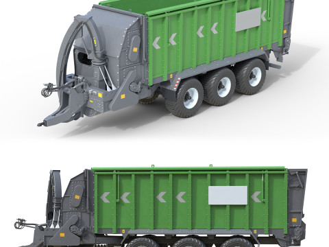 덤프 트레일러 SUW 5000 보유 3D 모델