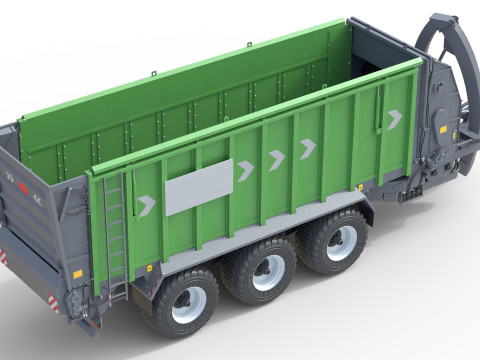 덤프 트레일러 SUW 5000 보유 3D 모델