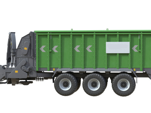 덤프 트레일러 SUW 5000 보유 3D 모델