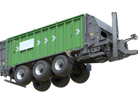 덤프 트레일러 SUW 5000 보유 3D 모델