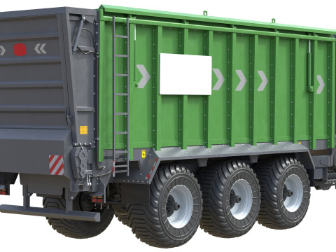 덤프 트레일러 SUW 5000 보유 3D 모델