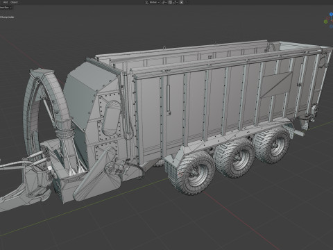 덤프 트레일러 SUW 5000 보유 3D 모델