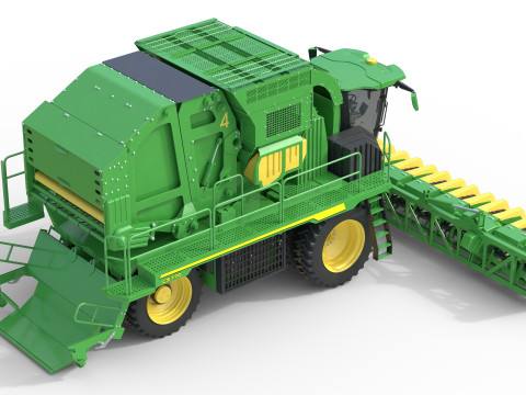 John Deere CS770 코튼 스트리퍼 3D 모델