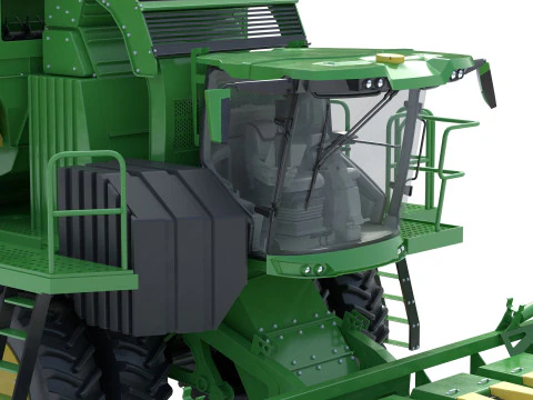 John Deere CS770 Cotton Stripper 3D Model