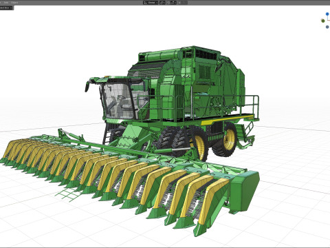 John Deere CS770 코튼 스트리퍼 3D 모델