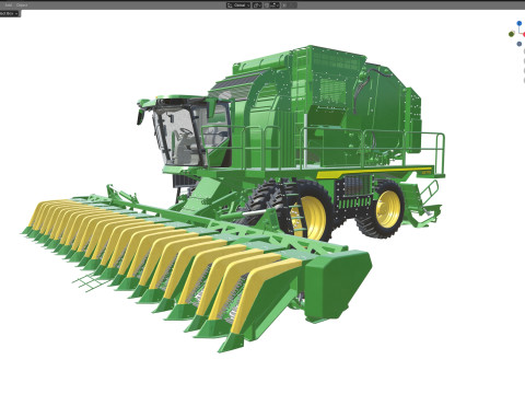 John Deere CS770 코튼 스트리퍼 3D 모델