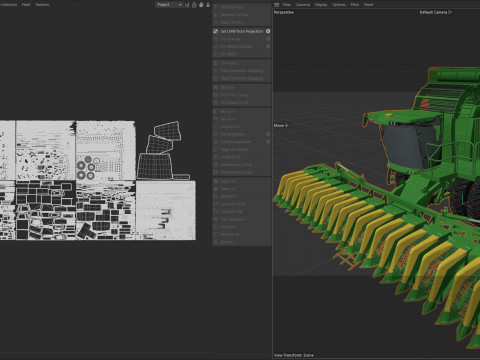 John Deere CS770 코튼 스트리퍼 3D 모델