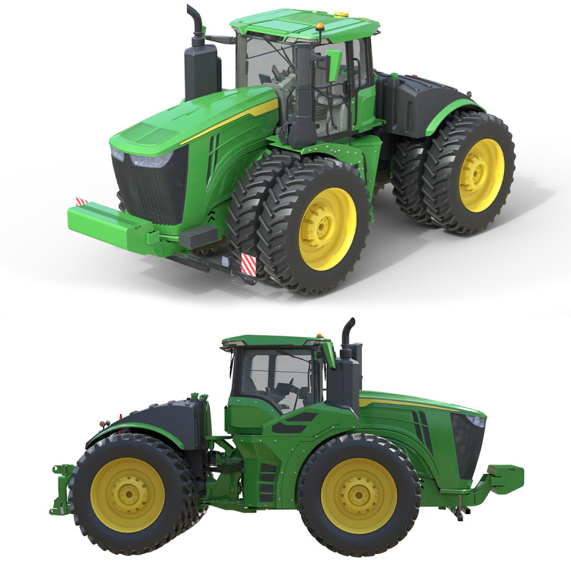 존디어 트랙터 9r-440 3D 모델 .c4d .max .obj .3ds .fbx .stl .blend