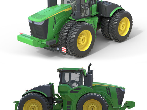 존디어 트랙터 9r-440 3D 모델