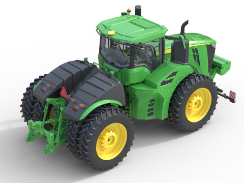 존디어 트랙터 9r-440 3D 모델
