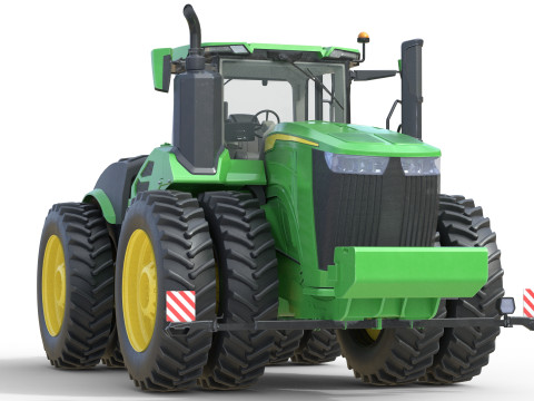 존디어 트랙터 9r-440 3D 모델