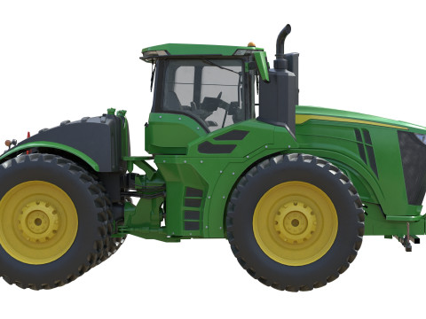 존디어 트랙터 9r-440 3D 모델