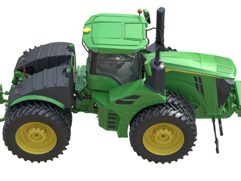 존디어 트랙터 9r-440 3D 모델
