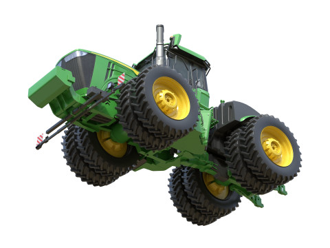 존디어 트랙터 9r-440 3D 모델