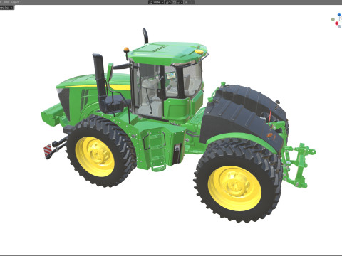 존디어 트랙터 9r-440 3D 모델