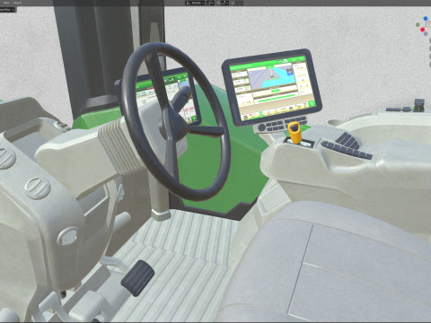 존디어 트랙터 9r-440 3D 모델