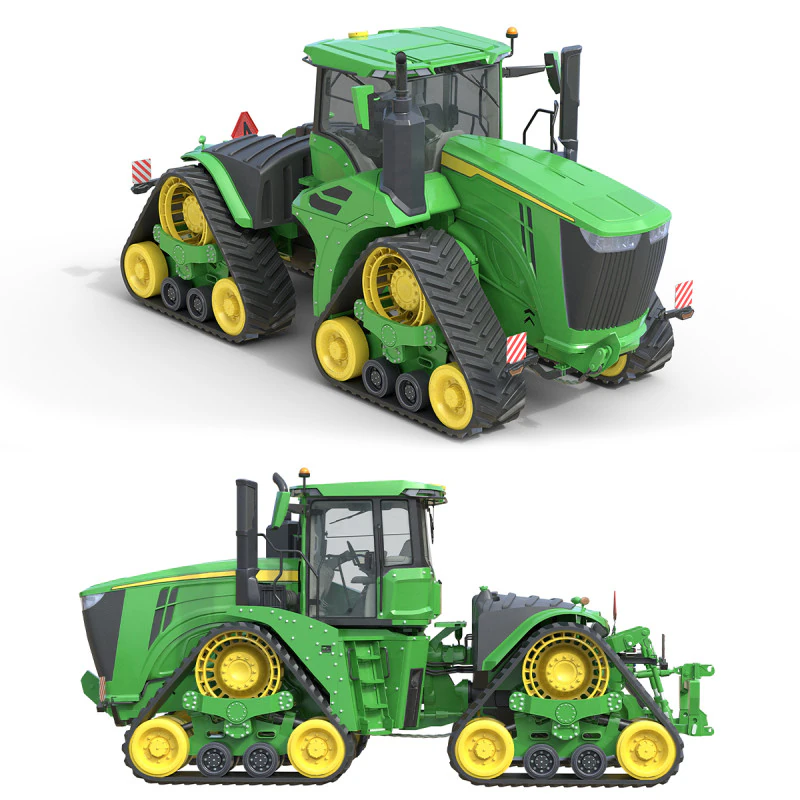 John Deere Tractor 9rx-640 3D Model .c4d .max .obj .3ds .fbx .stl .blend