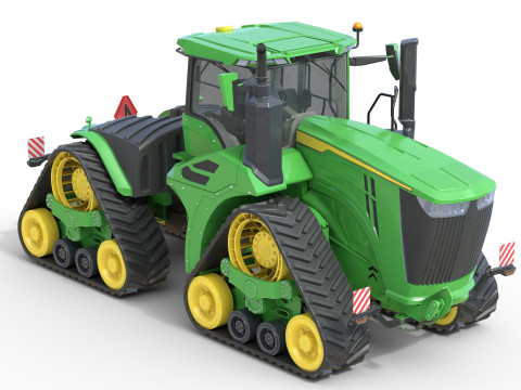 Tracteur John Deere 9rx-640 Modèle 3D