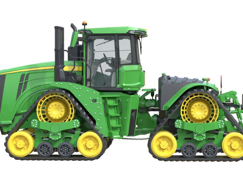 John Deere Tractor 9rx-640 3D Model