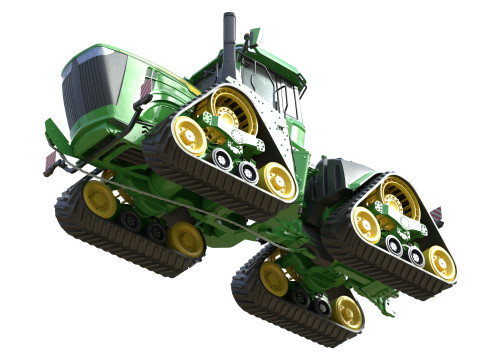 Tracteur John Deere 9rx-640 Modèle 3D