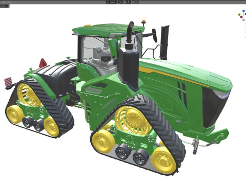 John Deere Tractor 9rx-640 3D Model