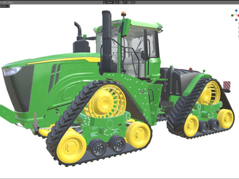John Deere Tractor 9rx-640 3D Model