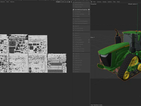 John Deere Tractor 9rx-640 3D Model