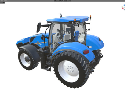 Tracteur New Holland T6 Modèle 3D