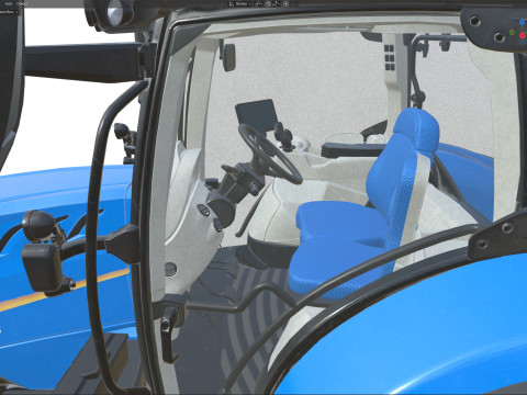 Tracteur New Holland T6 Modèle 3D